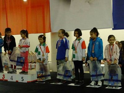 Türkiye Küçükler Satranç Şampiyonasında 8 yaş kızlarda Nurdan Çetin 6., Ekin Özkurt 8. oldu.