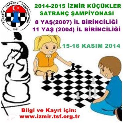 8 yaş ve 11 Yaş grupları İzmir İl Birinciliği 14-16 Kasım tarihlerinde...
